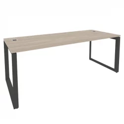 Стол рабочий руководителя на О-образном м/к ОНИКС О.МО-СРР-6.8 Дуб Аттик/Антрацит / ONIX O.MO-SRR-6.8