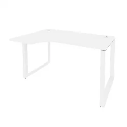 Стол эргономичный левый на О-образном м/к ONIX O.MO-SA-2L Белый Бриллиант