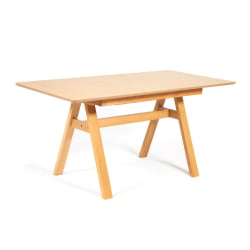 Стол раскладной Риcко (Рикко) основание бук, столешница мдф, 80кс120+40*75см, Натуральный / Ricco 80x120+40*75см,