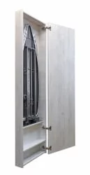 Узкий шкаф в прихожую Iron Box Eco (правый) Беленый дуб