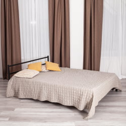 Кровать двуспальная Marco металл, 160*200 см, черный