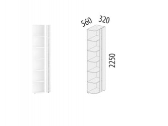 Стеллаж в детскую Николь 901.17