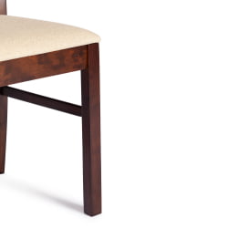 Стул Гермес/ Hermes дерево гевея, 43х49х94см, Cappuchino , ткань бежевая (S178-4)