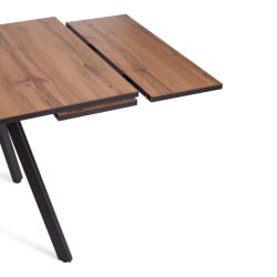 Стол VIGO ЛДСП/HPL/металл, 120 x 80 x 30 х 30 х 75 см, Дуб Вотан/черный