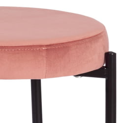 Кухонный стул REVO (mod. 7034) ткань/металл, 44 х 44 х 47 см, коралловый barkhat 15 /черный