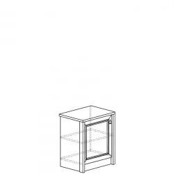 Тумба для обуви Флоренция 646 Дуб Оксфорд