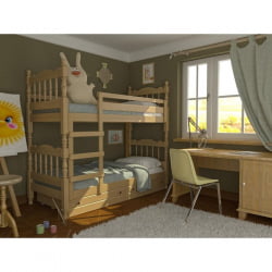 Кровать двухъярусная Соня 200х90 Сосна