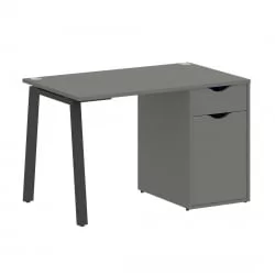 Стол письменный ХОМЕ ОФФИCЕ ВР.СП-3-118.1.А Металлик/Антрацит металл / HOME OFFICE VR.SP-3-118.1.A