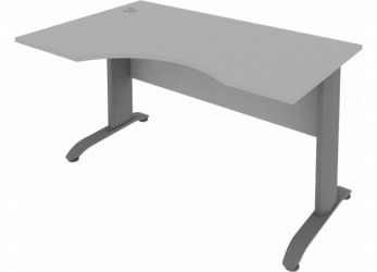 Стол криволинейный левый Riva ПЛ.СА-2 Л Серый