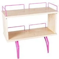 Полка задняя двухъярусная Polka_zz 1/600 (Polka_zz 7/600) Клен Розовый