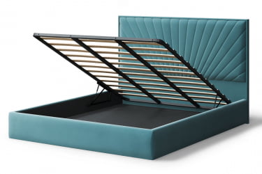 Кровать Леона, 2000*1800 мм, бирюзовый