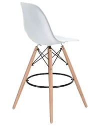 Стул барный ДОБРИН ДСВ БАР Белый В-02 / DOBRIN DSW BAR W-02