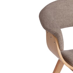 Стул VIMTA (mod.8021) дерево / ткань, 69х56х77 см, натуральный/бежевый, Aimcasa 5