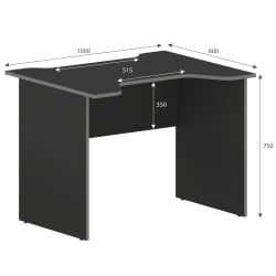 Квадратный стол SKILLL SKL 100CA антрацит/металлик