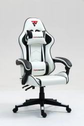 Кресло спортивное TopChairs Shadow бело-черный