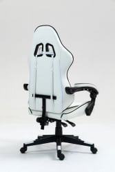 Кресло спортивное TopChairs Shadow бело-черный