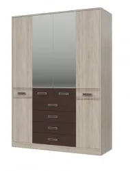 Шкаф Румба 4-4817 Дуб сонома Венге