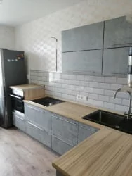 Глянцевый фартук (КОМПОЗИТ) KM 10 Белый