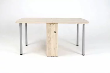 Раздвижной овальный стол Оригами Ясень Шимо светлый