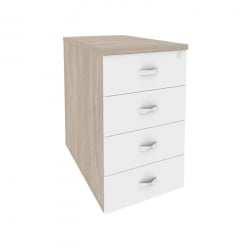 Тумба приставная / опорная ONIX O.TPO-1.7 Дуб Аттик/Белый