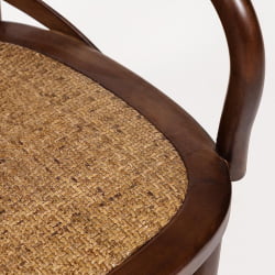 Стул с подлокотниками CROSS (mod.CB2008) дерево береза, 91х55х52см, Темный Орех (№5)