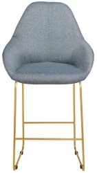 Стул барный Kent (Б) Грей/Линк Золото