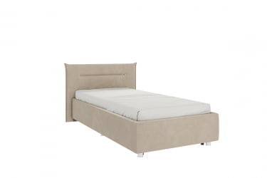 Кровать 0.9 Альба КМ0.9-16 капучино (велюр)