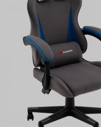 Кресло спортивное TopChairs Phantom серо-голубой