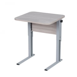 Парта одноместная рост 3-7 эргономичная Дуб Вотан/Металл Серый