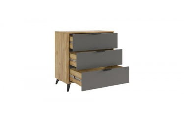 Комод Адам MSA-02 дуб крафт золотой/графит