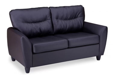 Двухместный диван Наполи Премиум экокожа Блэк