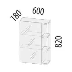 Зеркало в прихожую Денвер 401.17