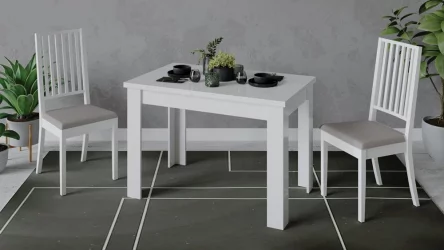 Раздвижной стол Промо тип 4 Белый/Белый