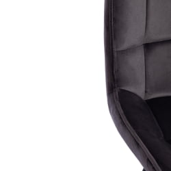 Стул ABRUZZO ( mod. 8060 ) металл,ткань, 42 х 60 х 84 х 49 см, серый вельвет (HLR-21)