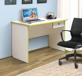 Компьютерный стол с ящиками компьютерный №6 Белый/Синий