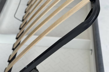 Кровать  0.9 Альба (Софа) КМ.S-16 графит (велюр)