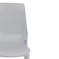 Стул GENIUS (mod 75) металл/пластик, 46x56x84cм, серый/ножки хром