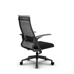 Кресло офисное МЕТТА B 2b 19/U158, Основание 17832 Комплект 4 Светло-серое Черное