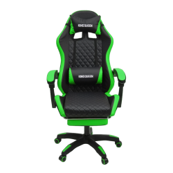 Кресло 892-1 цвет черный/зеленый с массажем 892-1-black-green-mass