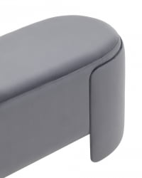 Банкетка Taks велюр Серый