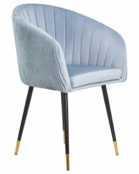 Стул обеденный DOBRIN MARY Серо-голубой велюр 1922-6