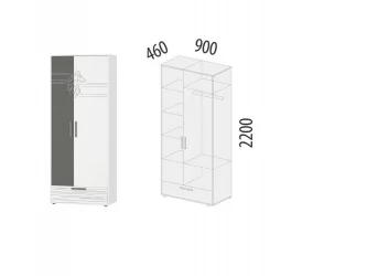 Детский шкаф для одежды Аляска 501.01