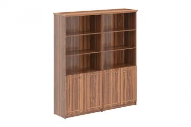 Шкаф высокий 2-х секционный с малыми дверьми RHC 180.5 Орех Даллас