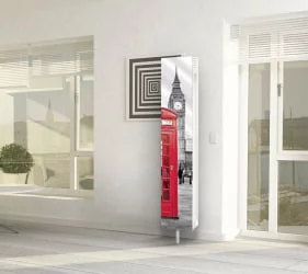 Шкаф с зеркалом Zoom Art Белый