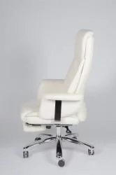 Кресло офисное Парламент H-2021-70-5 ivory leather Слоновая кость