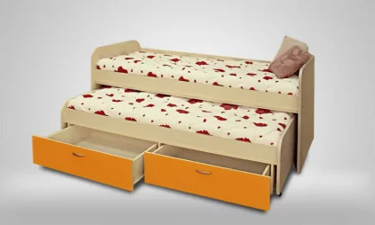 Двухъярусная кровать для детей Антошка Дуб молочный/Манго