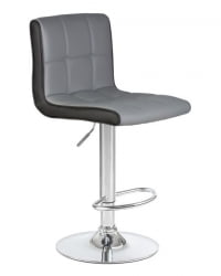 Стул барный DOBRIN CANDY (светло-серый-черный) 2 шт