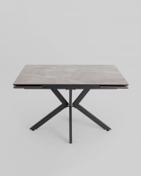 Стол раскладной Мармер 120-180*80*76 см керамика антрацит / Marmer