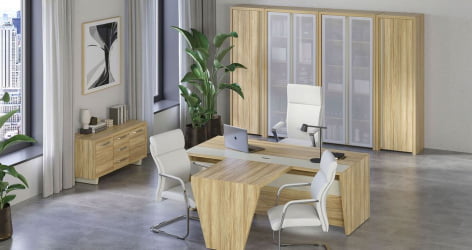 Гардероб узкий правый Corner COR.GB-1(R) Гикори Песочный