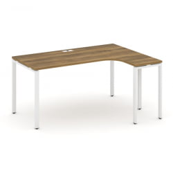 Стол эргономичный правый CОНCЕПТ CН.ОСА-002(Р) Сандал Янтарный Белый / CONCEPT CN.OSA-002(R)